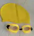 Gorro Natacion + Gafas Amarillo