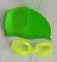 Gorro Natacion + Gafas Verde Manzana