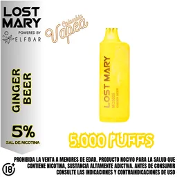 Vape Lost Mary Ginger Beer 5000 Puffs 5%