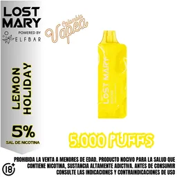 Vape Lost Mary Lemon Holiday 5000 Puffs 5%