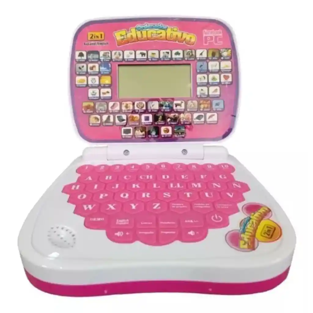 Laptop Didáctica Computadora Juguete Para Niños Rosa