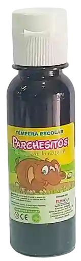 Tempera Escolar Negra Parchesitos 120cc