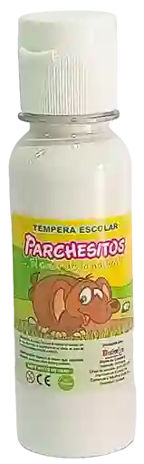 Tempera Escolar Blanca Parchesitos 120cc