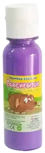 Tempera Escolar Morada Parchesitos 120cc