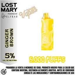 Vape Lost Mary Ginger Brownn 5000 Puffs 5%