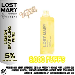 Vape Lost Mary Lemon Sparkling Wine5000 Puffs 5%