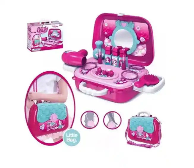 Set De Belleza Maletín 24cm Para Niñas Secador