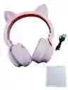 Audífonos Diadema Bluetooth Cat Pt02 Rosado