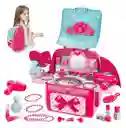 Set De Maquillaje De Juguete Para Niña Morral Con Accesorios