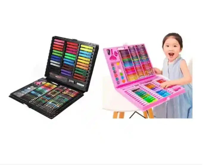 Set Arte Niños Maleta 150 Piezas Crayon Acuarela Plumon