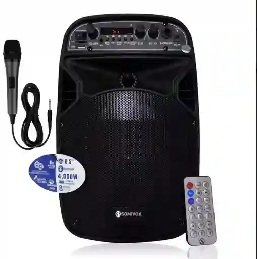 Mini Cabina De Sonido Parlante Vs-ss1862 Bluetooth Recargable + Microfono