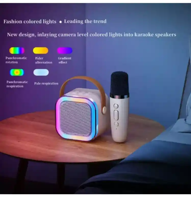 Kit Parlante Y Micrófono Karaoke Para Niños Bluetooth K12