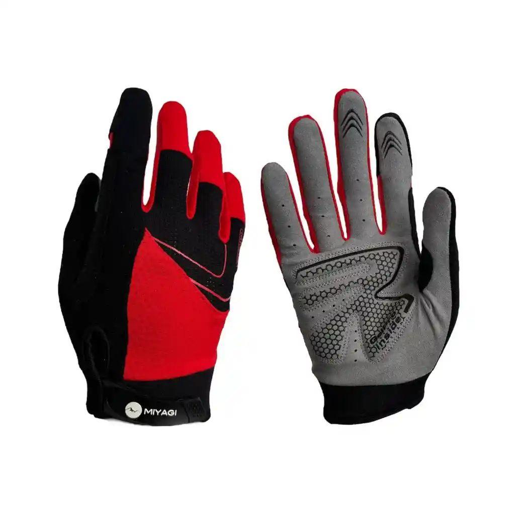 Guantes Ciclismo Miyagi, Training, Deportivo-m058788/ Rojo-talla: S