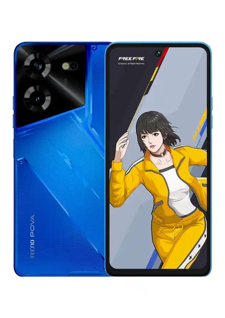 Tecno Pova 5 Free Fire, Almacena 256gb, Hurricane Blue