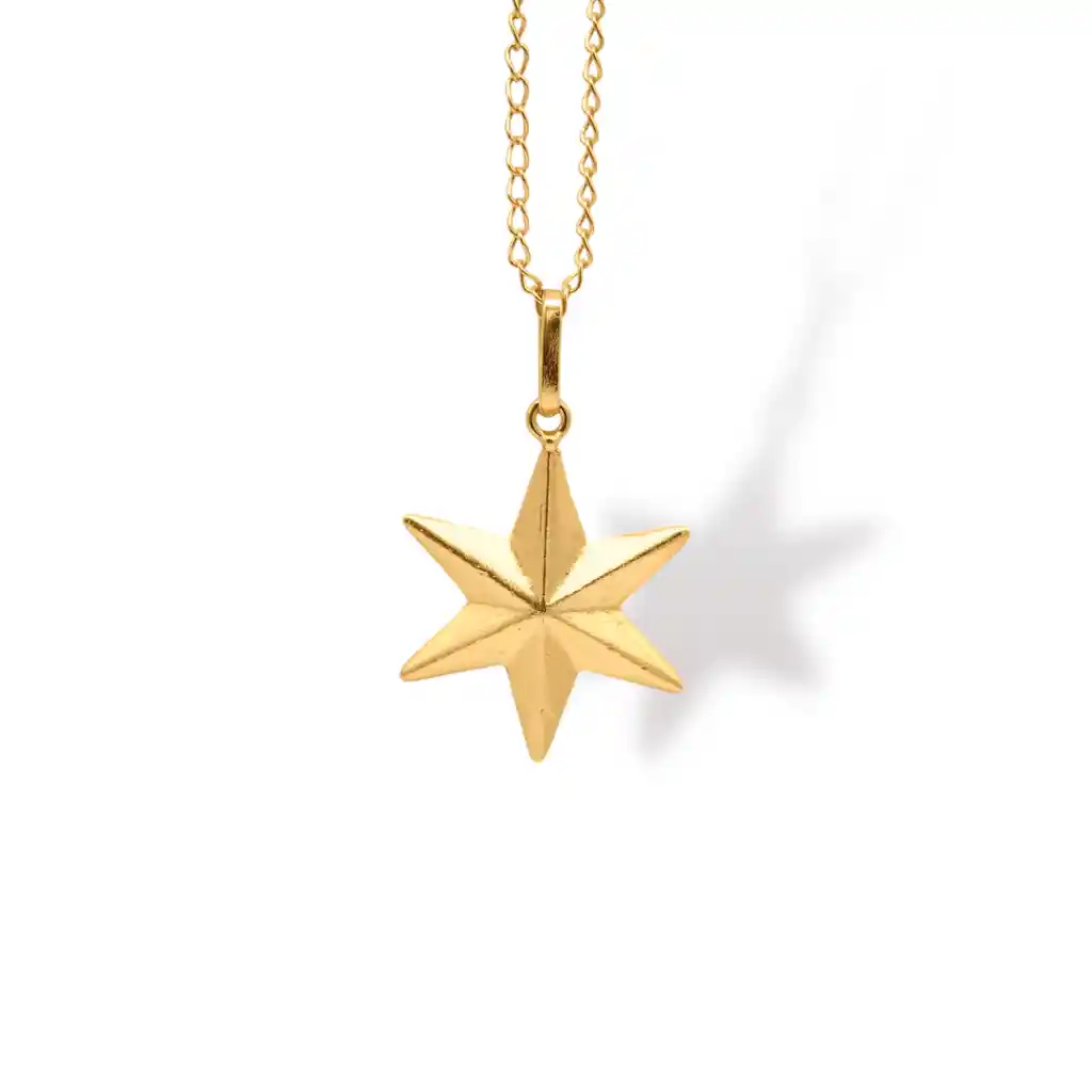 Cadena Con Estrella Grande