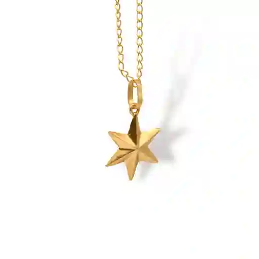 Cadena Con Estrella Grande