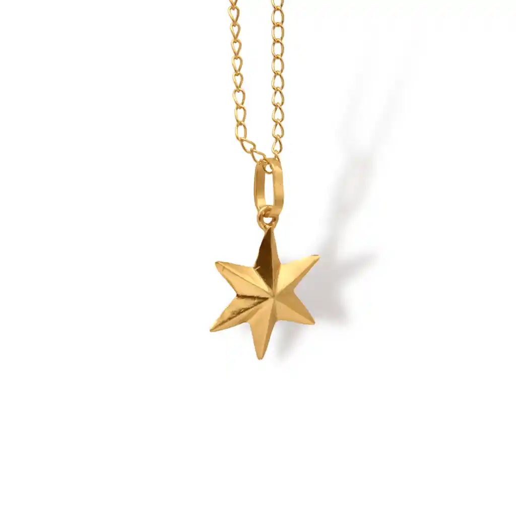 Cadena Con Estrella Grande