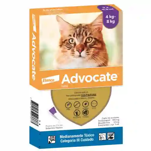 Advocate Gatos Hasta 8kg