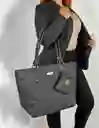 Bolso De Hombro Shopping Y Monedero Mila Negro