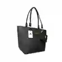 Bolso De Hombro Shopping Y Monedero Mila Negro