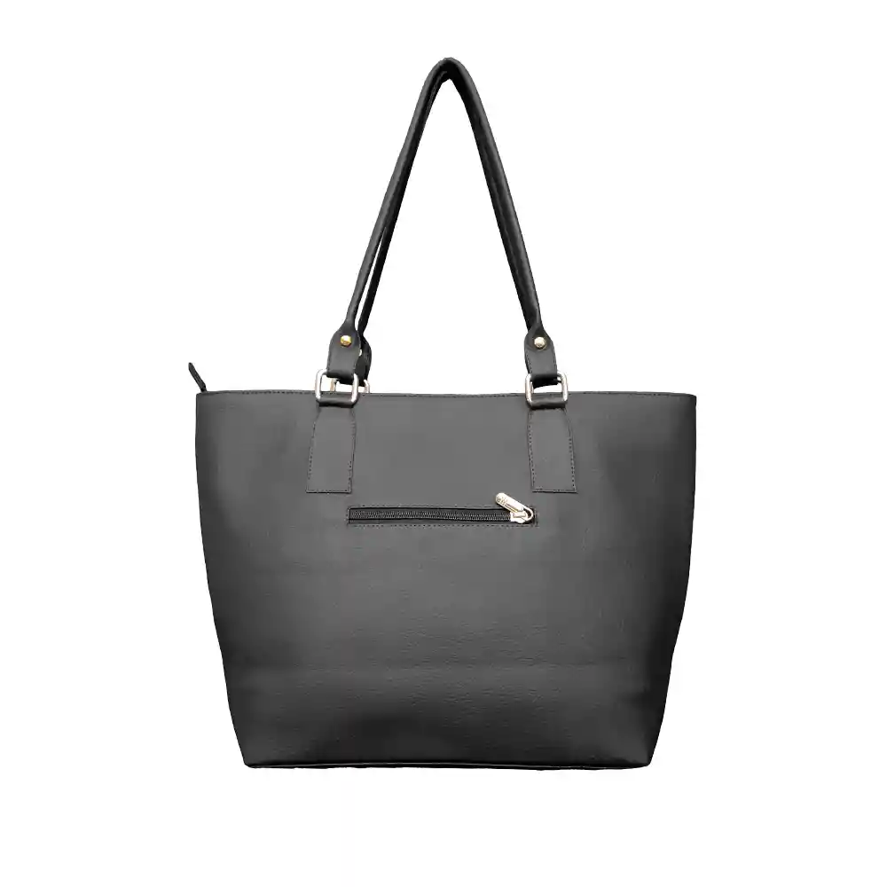 Bolso De Hombro Shopping Y Monedero Mila Negro