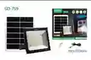 Reflector Solar Exterior Con Panel Lampara Led 500 W Control