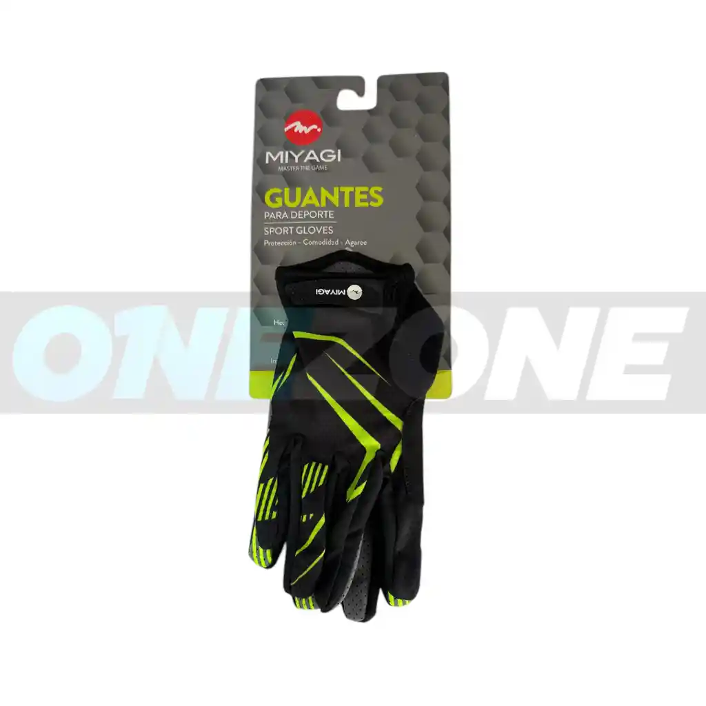 Guantes Ciclismo Miyagi, Training, Deportivo-m058795/ Ng-neón-talla: Xs