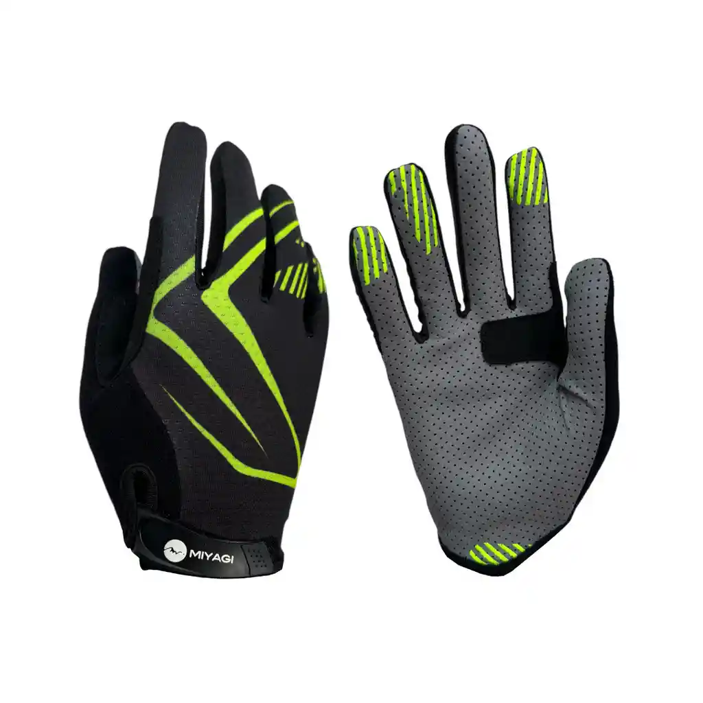 Guantes Ciclismo Miyagi, Training, Deportivo-m058795/ Ng-neón-talla: S