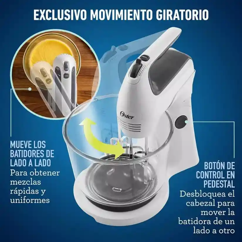 Batidora De Mano Y Pedestal Oster®con Acción Giratoria Única