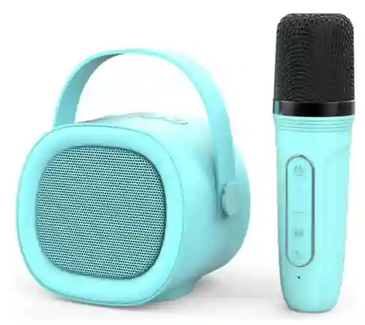 Kit Micrófono Y Parlante Karaoke Para Niños Bluetooth Led K2