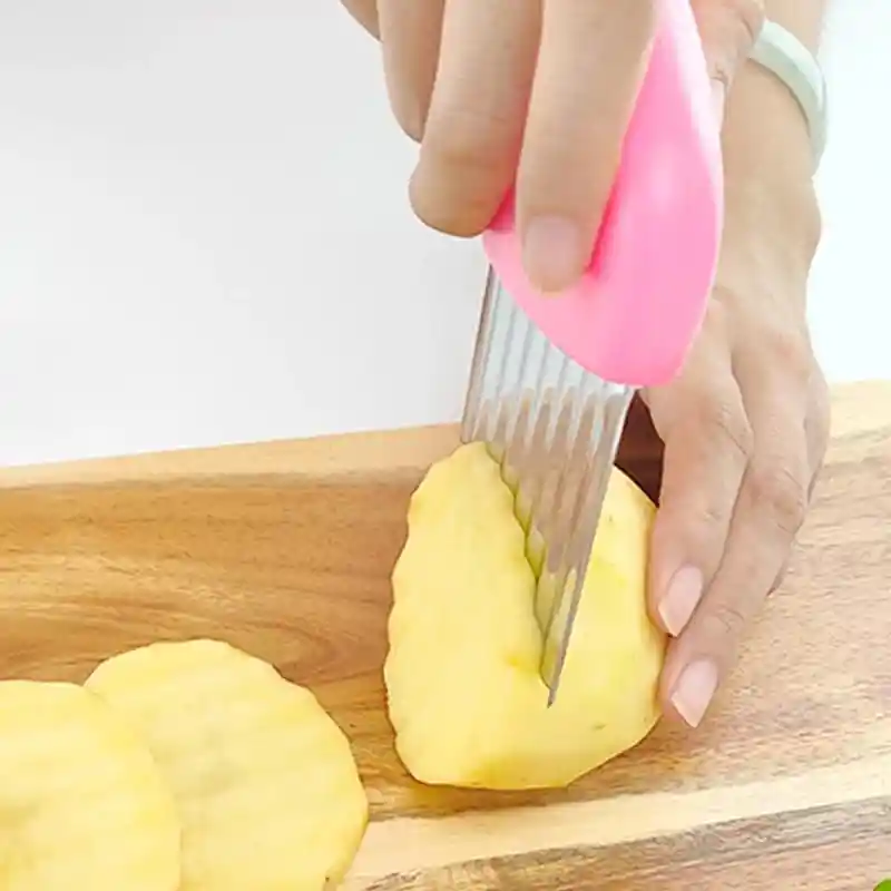 💥cortador De Papas Fritas Corrugadas Ref:m2408-4
