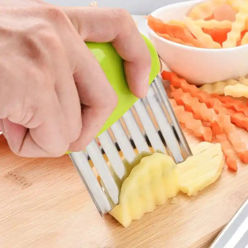 💥cortador De Papas Fritas Corrugadas Ref:m2408-4
