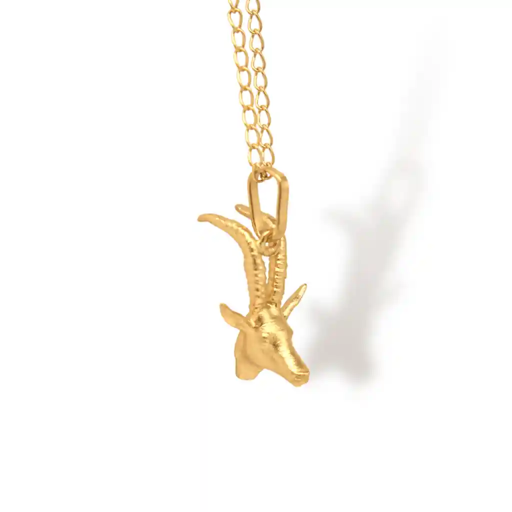 Cadena Con Cabeza De Antílope