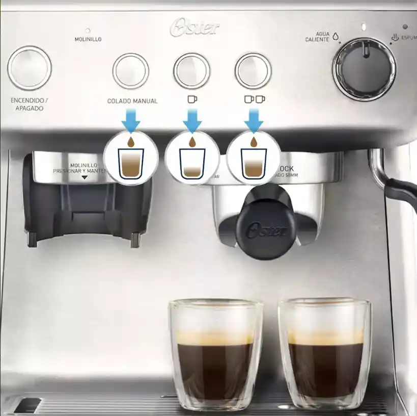 Cafetera Espresso Oster® Perfect Brew Molino Integrado