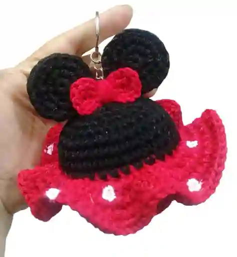 Peluche Minnie Mouse Amigurumi Llavero Minnie