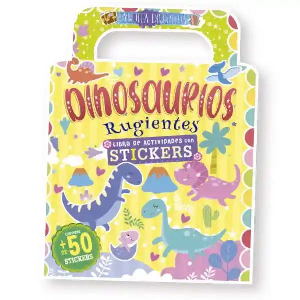 Libro Didáctico De Dinosaurios Actividades Stickers Niños