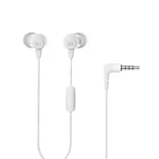 Audifonos Manos Libres Jbl C50hi Pure Bass Microfono - Blanco