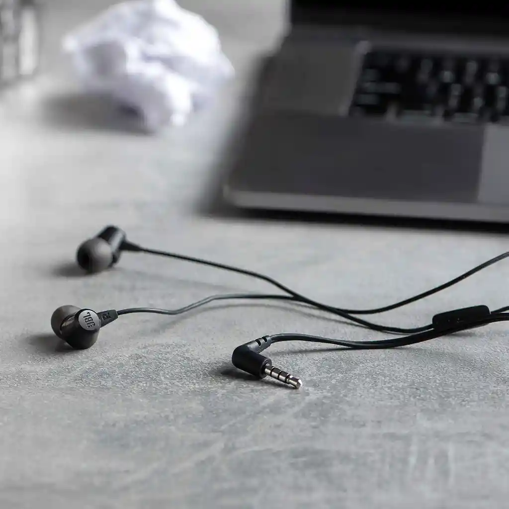 Audifonos Manos Libres Jbl C50hi Pure Bass Microfono - Blanco