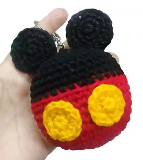 Peluche Mickey Mouse Amigurumi Llavero Mickey