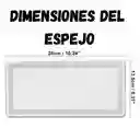 Espejo Con Luz Led Recargable Para Parasol Visera De Automovil