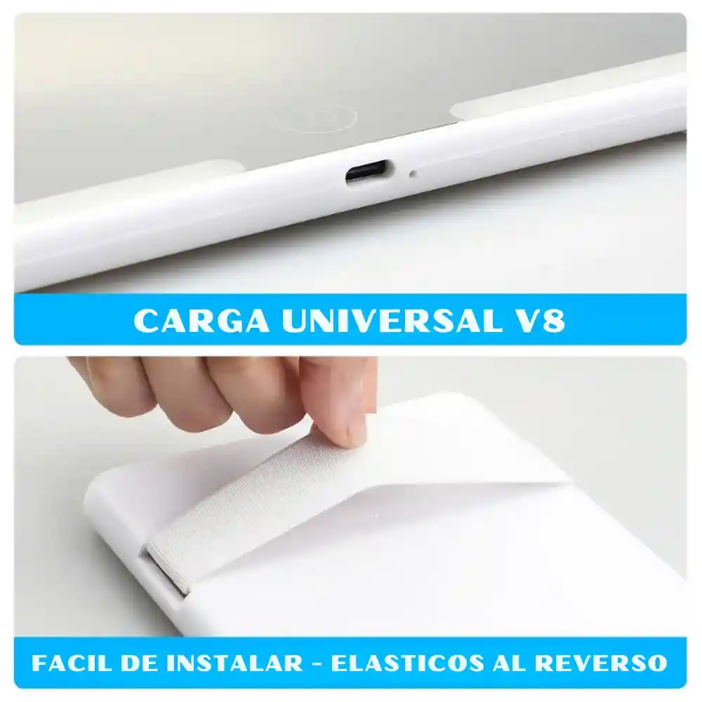 Espejo Con Luz Led Recargable Para Parasol Visera De Automovil