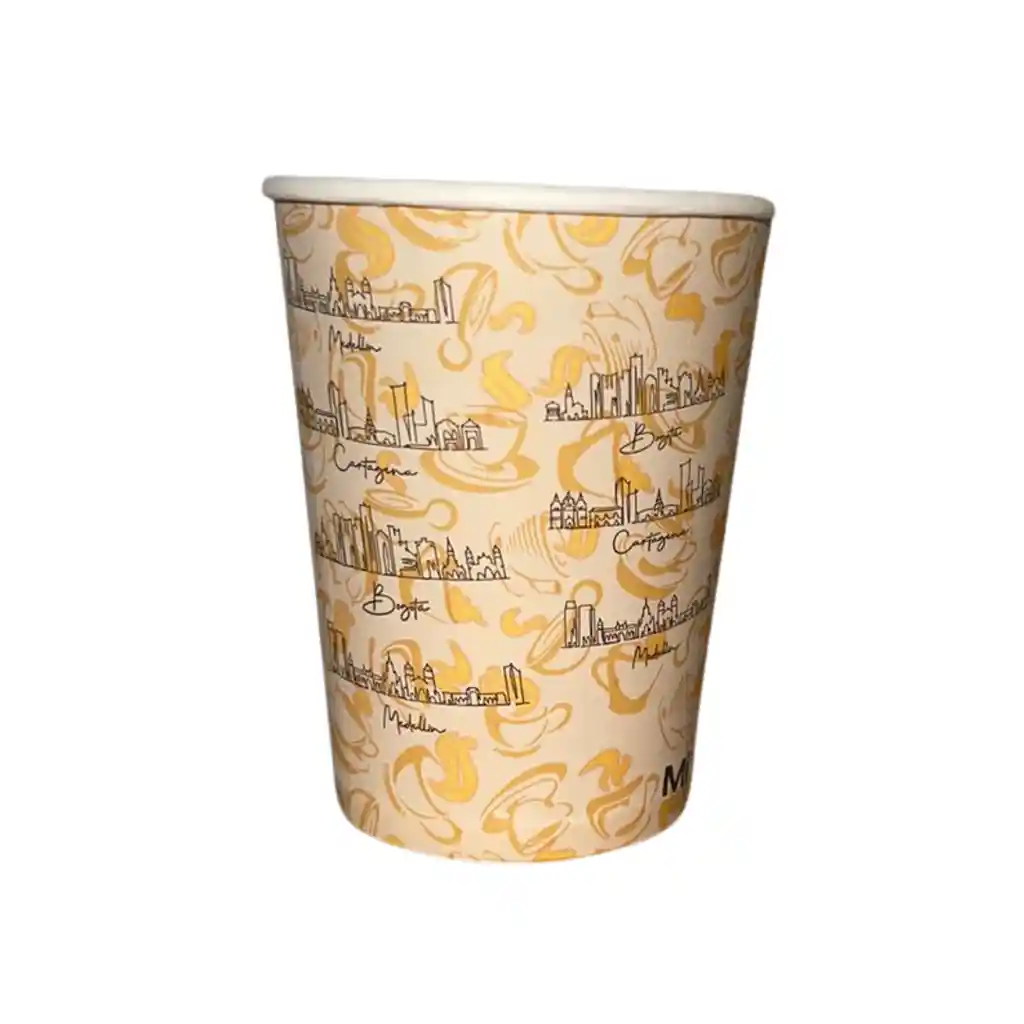 Vaso 6 Oz Cartón Biodegradable Desechable X 50