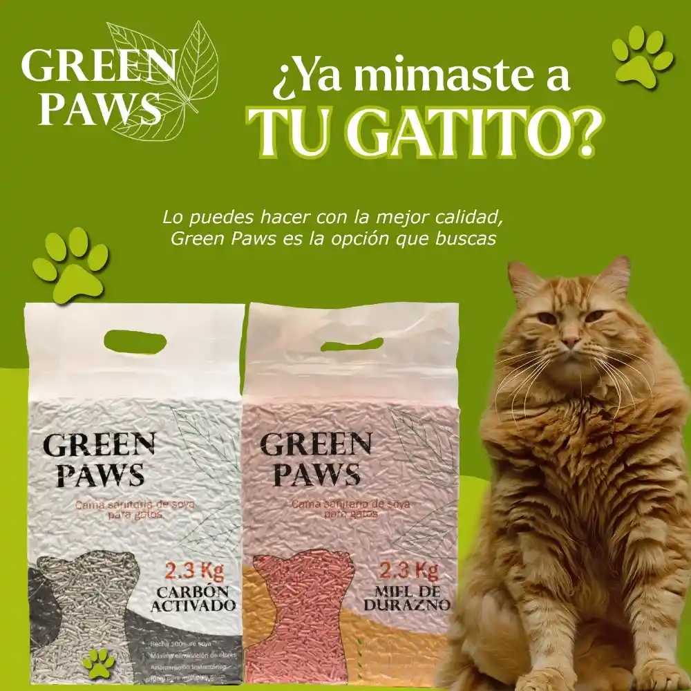 Arena De Tofu Para Gatos Green Paws