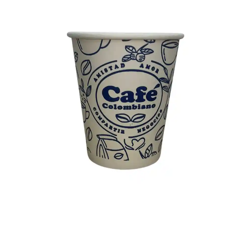 Vaso 7 Oz Cartón Biodegradable Desechable X 50