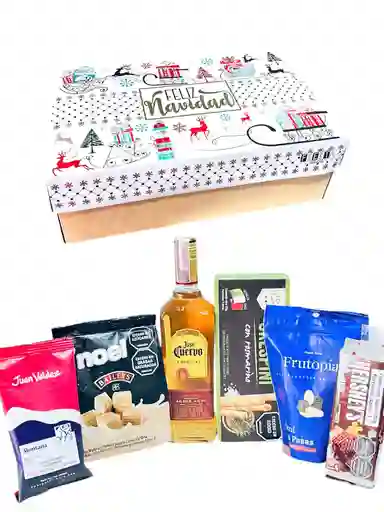 Ancheta Premium Navidad Noche De Estrellas Con Tequila Jose Cuervo - Regalo De Aguinaldos - Feliz Año Nuevo - Ref 13