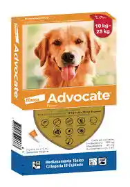 Desparasitante Advocate Perros De 10 A 25 Kg De Peso 2,5ml