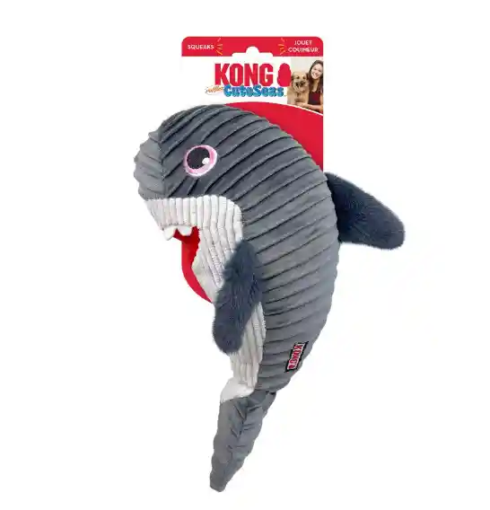 Kong Perro Peluche Cuteseas Tiburon Squeaks