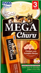 Dog Mega Churu Chicken With Pumpkin Recipe/ Bolsa *3 Unidades