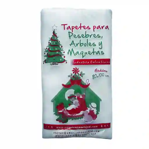 Alfombra Para Pesebre Blanco