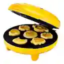 Mini Maquina Para Pancakes De Figuras Infantiles Waflera Color Amarillo